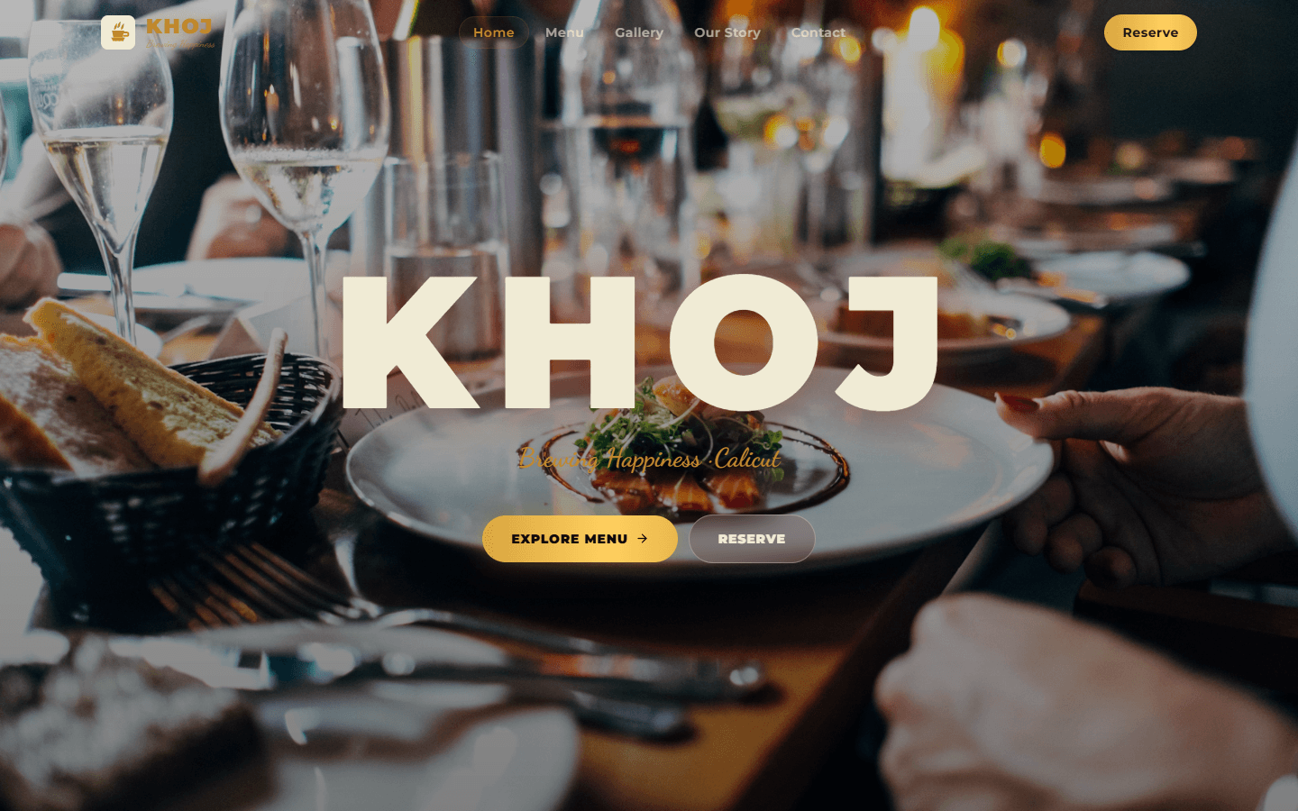 Specialty craft coffee house & culinary reservation platform.