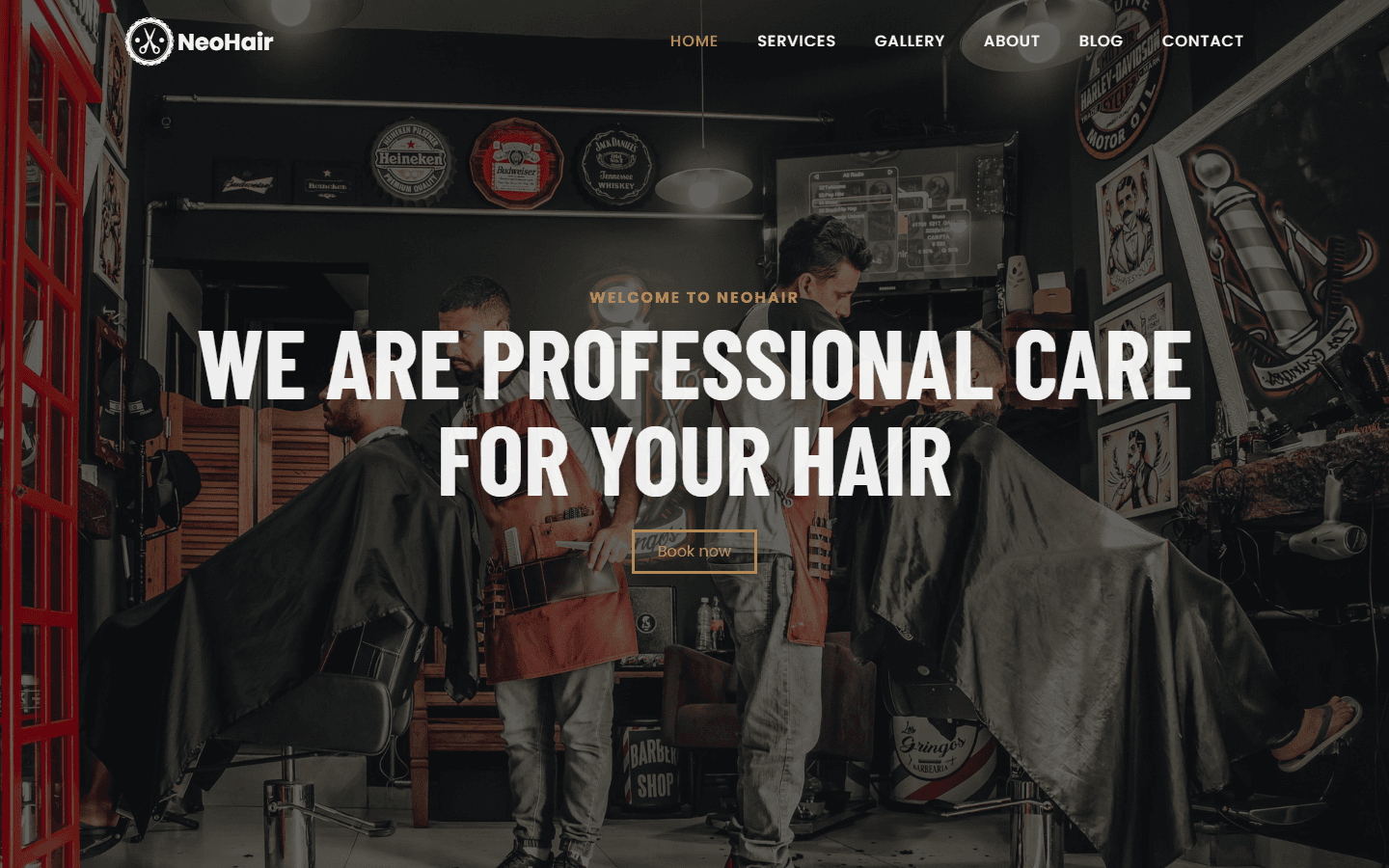 Luxury barbering & salon appointment booking system.